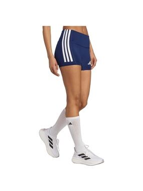 Adidas Women's 3- Stripes Volleyball Short 4”. Navy